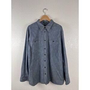 Lauren Jeans Co. Ralph Lauren Chambray Button-Up Shirt – Size 2X